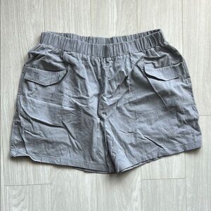 MISSLOOK Light Gray Elastic Shorts